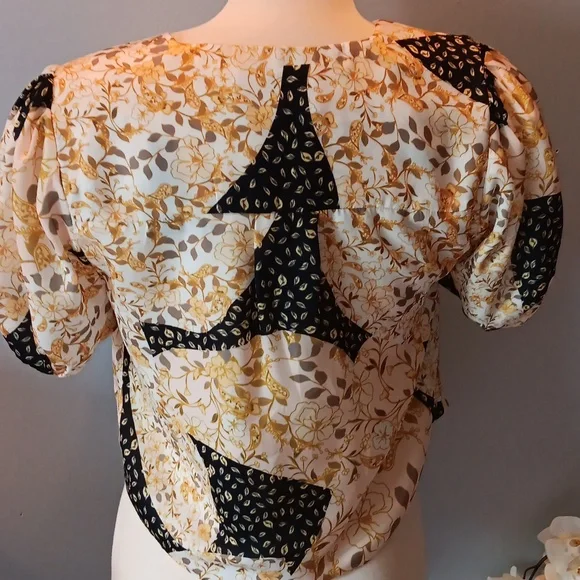 Adelyn Rae patchwork blouse - Picture 2 of 5